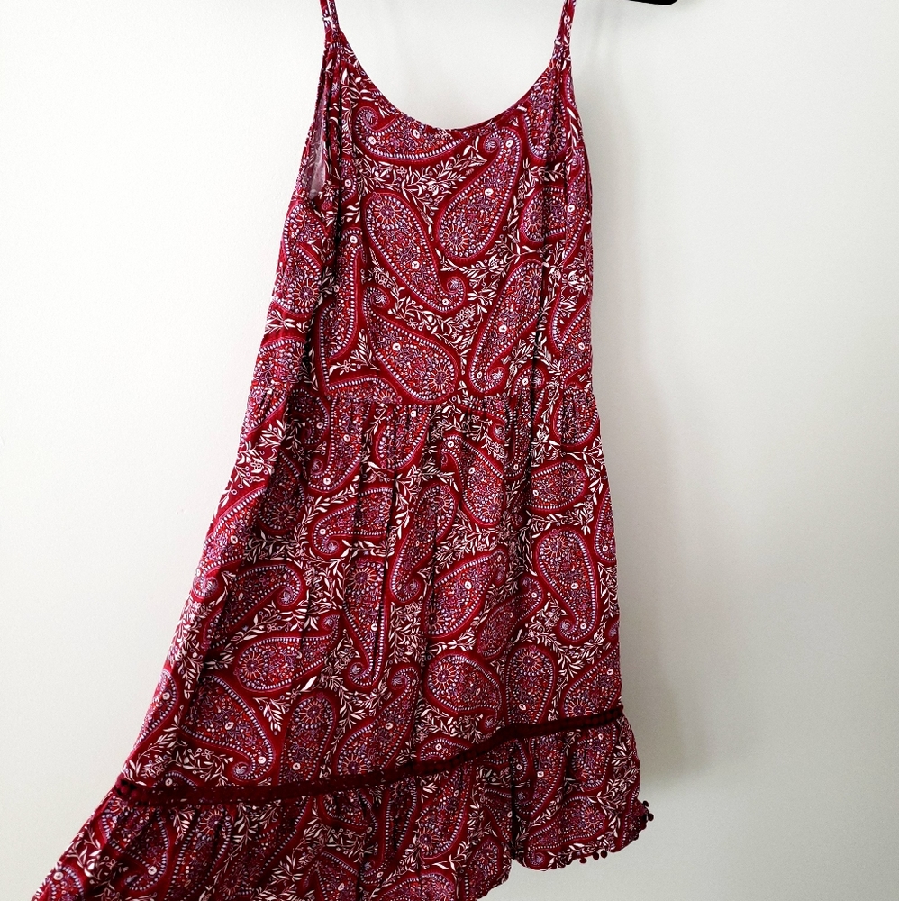 Magenta paisley printed sundress